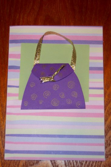 Fashion Purse Card with Stickers