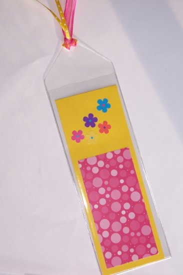Hot Pink & Bright Yellow Bookmark