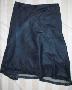NEW Jil Sander Italy Black Mesh Layered Skirt 27 $545