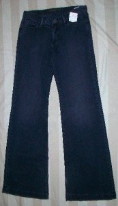 GOLDSIGN LELA Low Rise Boot Cut Jeans 26 32 x34$221 NEW