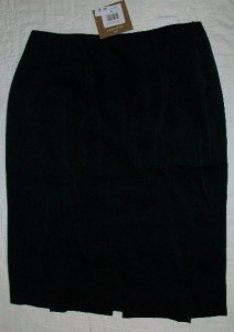 NEW Ellen Tracy Black Pencil Skirt 2 28 x 23 NWT $258