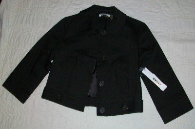 NWT Donna Karan DKNYC 3/4 Sleeve Crop Jacket 4 $179 NEW