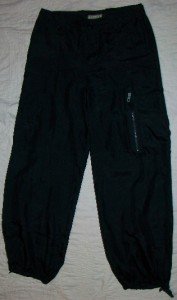 NEW Hamnett Italy Thin 100% Silk Cargo Pants 8 31 $850