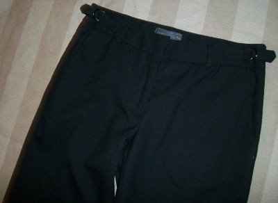 NEW GRAYDN Textured Black Side Tab Trouser Pants 2 $342