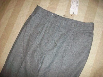 NWT RENE LEZARD Wool Tweed Trouser Pants 34 2 $495 NEW