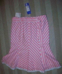 NWT HOLLYWOULD Italy Peppermint Flip Skirt 38 4$375 NEW