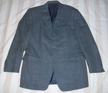 Fine Canali Italy 3 Button Sage Blazer Jacket 40 R EXC