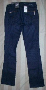 NWT Firetrap UK Dk Indigo Slim Straight Jeans 27 x 32