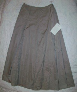 NWT Sutton Studio Beige A-Line Toast Tan Skirt 10P $249