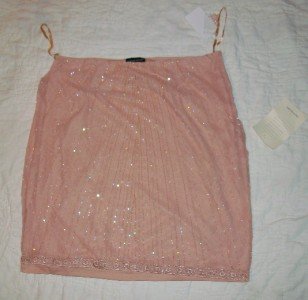 NWT Sutton Studio Pink Embellished Skirt 16P $199 NEW