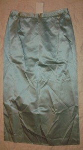 NWT Bloomingdale's Seafoam Silk A-line Skirt 10 NEW $89