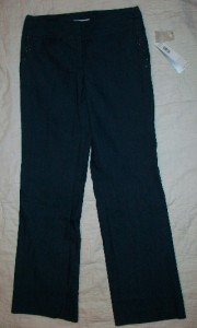 NWT DKNY Blue Wide Leg Beaded Jeans Indigo 4 NEW $99