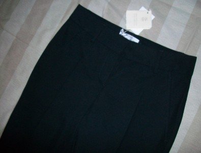 NWT Brunello Cucinelli Black High Waist Crop Pants 2 38