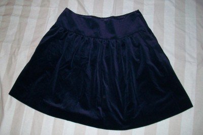 NWT RALPH LAUREN Black Label Velvet Ruched Skirt 14$598