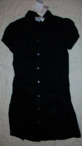 NWT HYDEN YOO S/S Drop Waist Linen Dress 0 NEW $250
