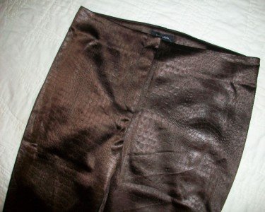 NWT FASHIONISTA Crop Faux Snakeskin Pants 6 30 $226 NEW