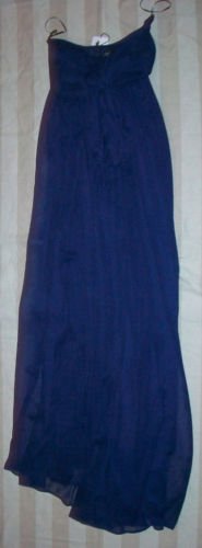 NWT USE UNUSED Twist Navy Flowing Maxi Dress M $495
