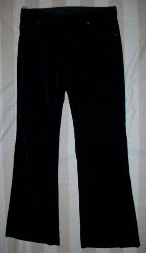 NWT JEAN PAUL GAULTIER Black Velvet Pants 42 8 $1015