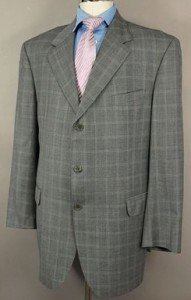 NEW Zaharoff Basileia Cashmere 3 Button Suit 46 L $2195