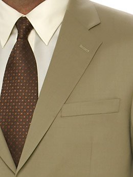 3 Button Tan Suit, 40R ONLY