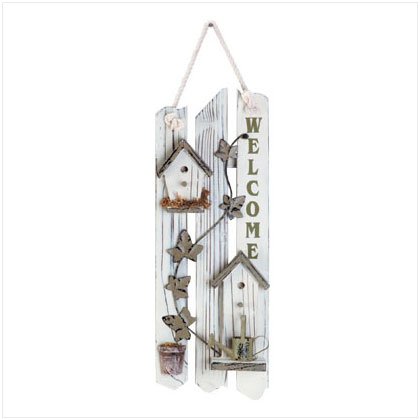 Picket Fence Welcome Sign