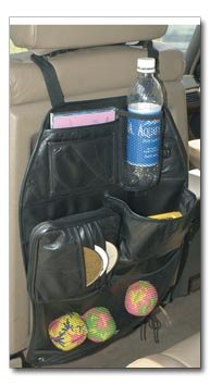 Genuine Leather Car Seat Backpack Organizer
