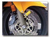 Diamond Plate Motorcycle Disc Lock