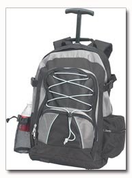 Maxam Combination Silver and Black Backpack/Rolling Cart