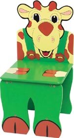 Hand Painted Childrens Giraffe Chair