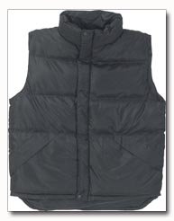 X60 Outerwear Unisex Polyester Black Vest - Medium
