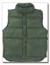 X60 Outerwear Unisex Polyester Green Vest - Large