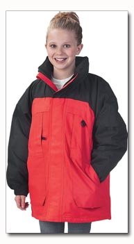 Maxam Mountain Brand Childs Red and Black Parka - Size 7