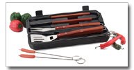 Chefmaster 8pc BBQ set in carrying case
