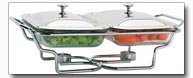 Maxam Double Sided Warming Dish