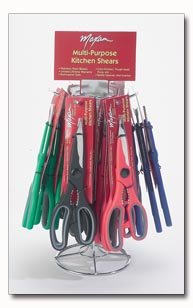 Maxam 24pcs Kitchen Shears in Wire Rack