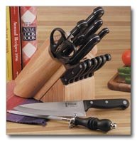 Slitzer 15pc Cutlery Set in Wood Block
