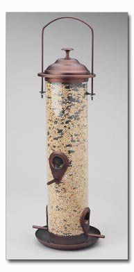Wyndham House Bronze Colored Cylindrical Bird Feeder