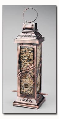 Wyndham House Bird Feeder with Dragonfly Designs on Each Side