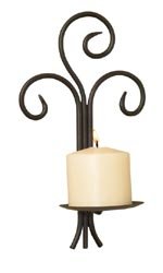 Forged Scroll Wrought Iron Wall Sconce