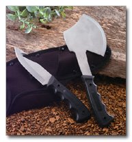 Maxam 2pc Hunting Knife and Ax Combo set with nylon sheath
