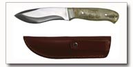 Maxam Ram Horn Handle Stainless Steel Hunting Knife
