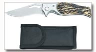 Maxam Faux Bone Liner Lock Knife