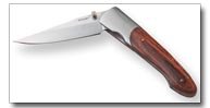 Maxam Liner Lock Knife With Laminated Wood Handle