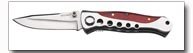 Maxam Liner Lock Knife With Stainless Steel And Wood Handle