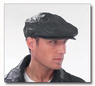 Giovanni Navarre Solid Genuine Leather Driving Cap