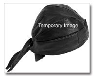 Diamond Plate Solid Genuine Leather Skull Cap