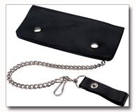 Embassy Solid Genuine Leather Wallet With Chain
