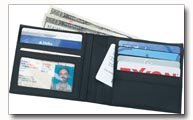Embassy Mens Solid Genuine Leather Bi fold Wallet