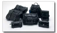 Diamond Plate Rock Design Genuine Buffalo Leather 7pc Motorcycle Luggage Set