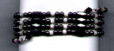 LP01m - MAGNETIC Wrap White Bracelet or Necklace